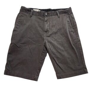 Volcom Mens Shorts Size 32 Gray Casual Chino Skate Everyday‎